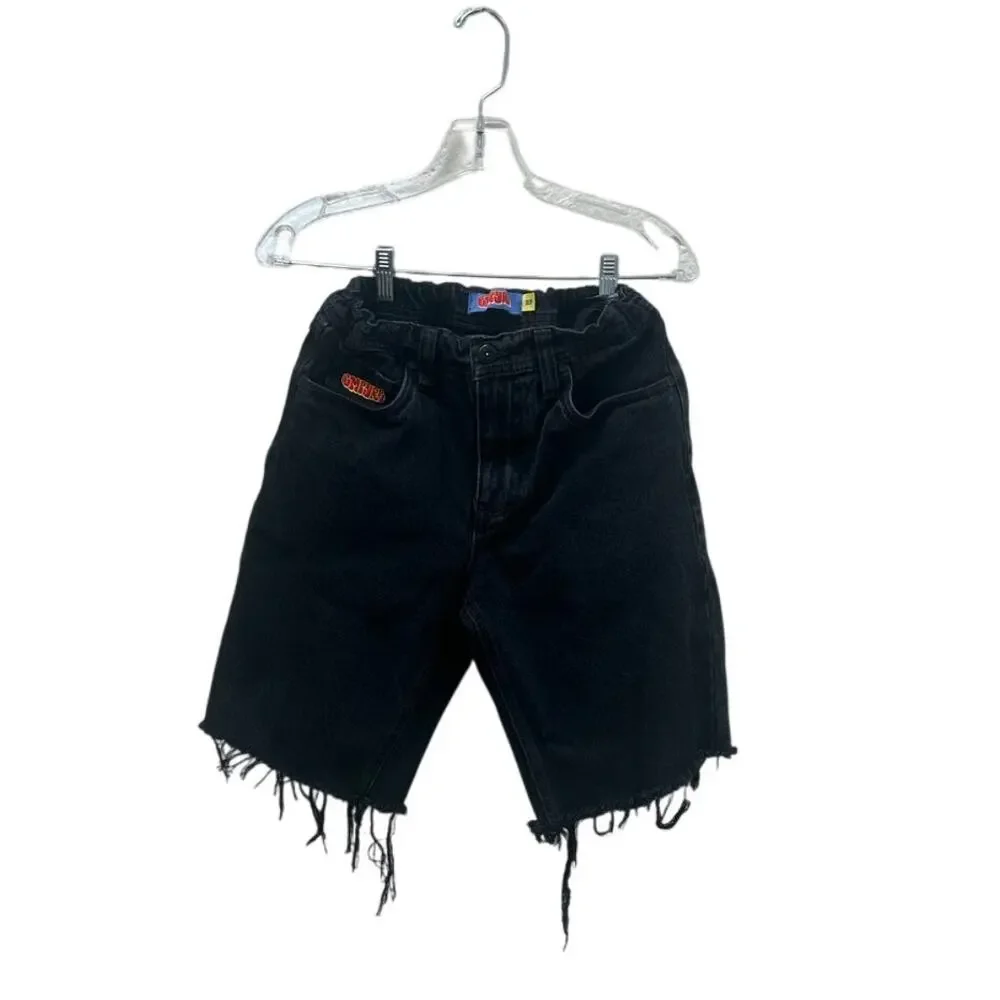 Empyre Boys Black Cut Off Shorts size 27
